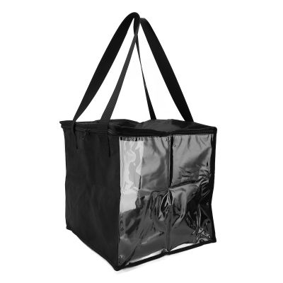 Record Storage Bag Holds Up to 50pcs 12 Inch Records, Oxford Fabric Metal Zip Organizer Bag with Tear Carrying Strap, for Collecting Magazines