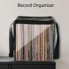 Record Storage Bag Holds Up to 50pcs 12 Inch Records, Oxford Fabric Metal Zip Organizer Bag with Tear Carrying Strap, for Collecting Magazines view 2