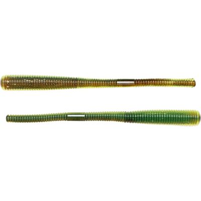 6.5" Finesse Worm-Brown/Chartreuse