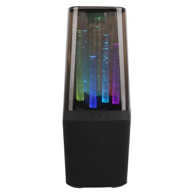 Bluetooth Speaker, Cordless Speaker with HD Stereo Sound, RGB Lights, Bluetooth 5.2, AUX USB Port, Memory Card Playback, Portable Speaker for Home Outdoor Party Beach (Black)