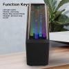 Bluetooth Speaker, Cordless Speaker with HD Stereo Sound, RGB Lights, Bluetooth 5.2, AUX USB Port, Memory Card Playback, Portable Speaker for Home Outdoor Party Beach (Black) view 3