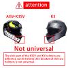AGV K3SV Customize Aluminum Motorcycle Helmet Chin Mount Kits for GoPro and Insta360 Etc. Action Camera with Adhesive Pads and J Hook Mount view 2