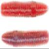 4" Stick Worm-Red/Red view 1