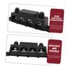 FELTECHELECTR Rv Power Distribution Block Marine Bus Bar 4 Distribution Blocks 5/16'' Bolt 48v Dc 250a Waterproof Abs Cover Excellent Conductivity view 2