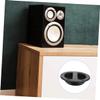 Mikikit 8pcs Durable Recessed Speaker Handles Lightweight Abs Audio Handles for Loudspeakers Practical Pulls for Easy Carrying and Installation Black Color view 4