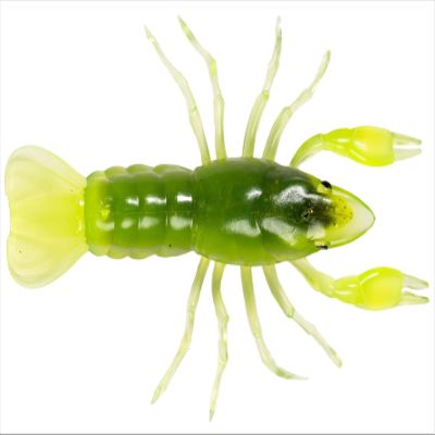 2.8 Crawfish Unrigged-Chartreuse/Green