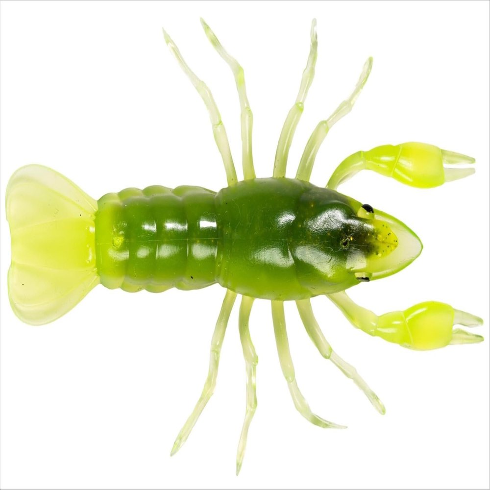 2.8 Crawfish Unrigged-Chartreuse/Green