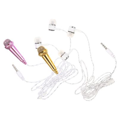 BESTonZON 2pcs Mini Microphone for Smartphones and Tablets Lightweight Voice Recording Mic for Singing and Vlogging Easy Plug Play Design Portable Lavalier Microphone Bright Yellow and Rose