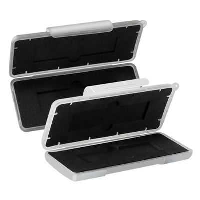 ARTIBETTER 2pcs Ssd Hard Disk Protection Case Box Shockproof Storage Case with Soft Lining Durable Design Anti-Lost Slots for Secure Storage