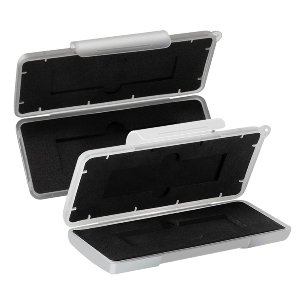 ARTIBETTER 2pcs Ssd Hard Disk Protection Case Box Shockproof Storage Case with Soft Lining Durable Design Anti-Lost Slots for Secure Storage