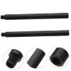 BESTonZON 2pcs Speaker Pole Mount Inverse Tooth Design Extended Metal Pole for Subwoofer view 2