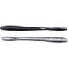 5.5" Straight Tail Worm-blk/Silver view 1