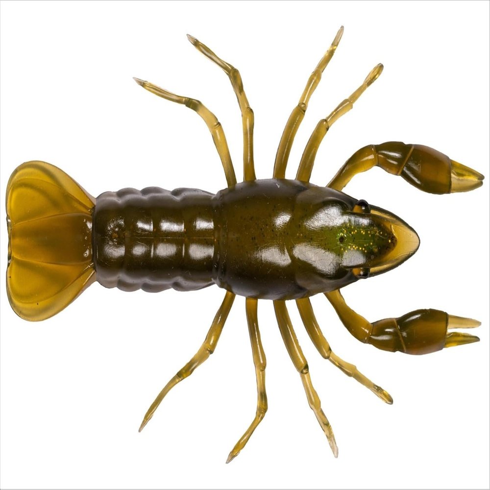 3.8 Crawfish Unrigged-Green/Moss