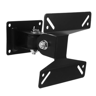 Hemobllo Tv Wall Mount Bracket Compatible Black Heavy Duty Stand Swivel and Tilt Monitor Mount for Living Bedroom Office