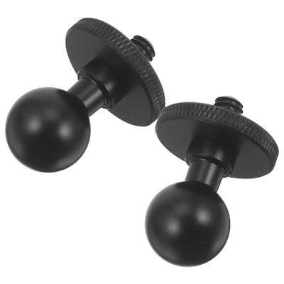 ARTIBETTER 2pcs Camera Accessories Ball Head Mount Rotatable Camera Adapter Light Stand Adapter Black