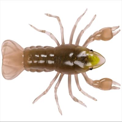 3.8 Crawfish Unrigged-Natural/Yellow-5CT