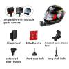 AGV K1S Chin Mount Kits Made for K1 S Helmet Camera Mount Kit Carbon Fiber Load Bearing Patch Adjustable Camera Bracket Compatible with GoPro Hero Insta360 DJI Action Cams (Aluminum Alloy Base) view 2