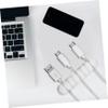 FELTECHELECTR 4pcs Adhesive Cable Organizer Cord Holders for Wire Management for USB Cords Chargers and Office Use view 4