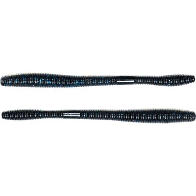5.5" Straight Tail Worm-blk/Blue