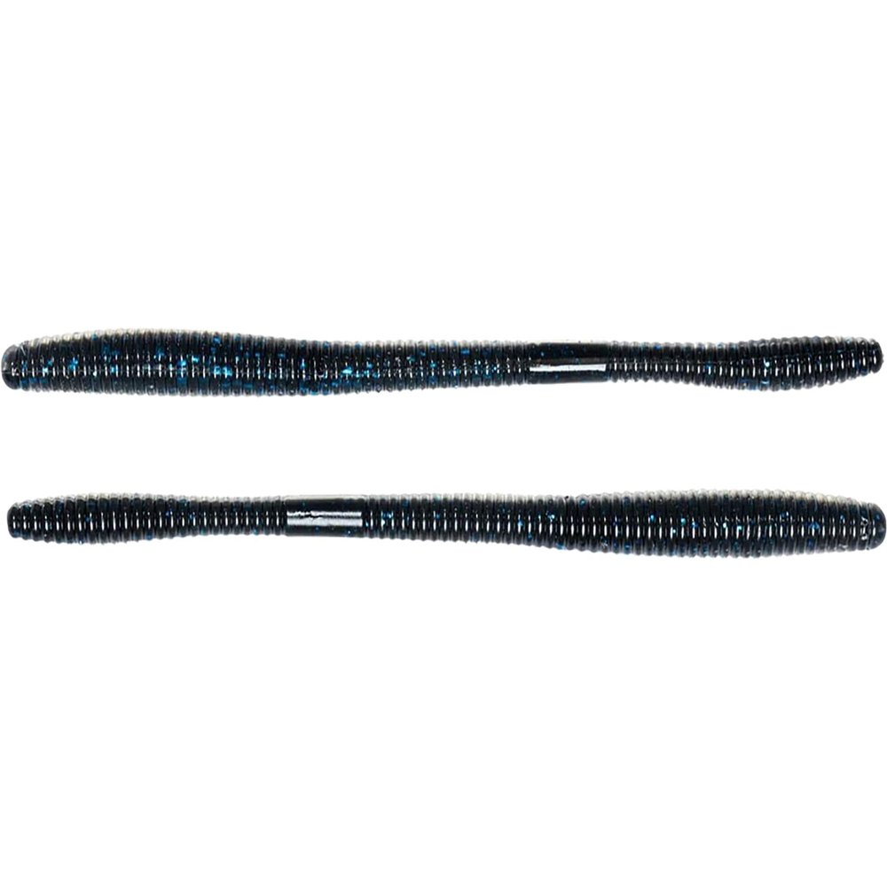 5.5" Straight Tail Worm-blk/Blue