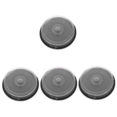 ARTIBETTER 4pcs Cd Storage Container Material Disc Holder for up to Compact Organizer for Music Games and Software for Home and Travel Use