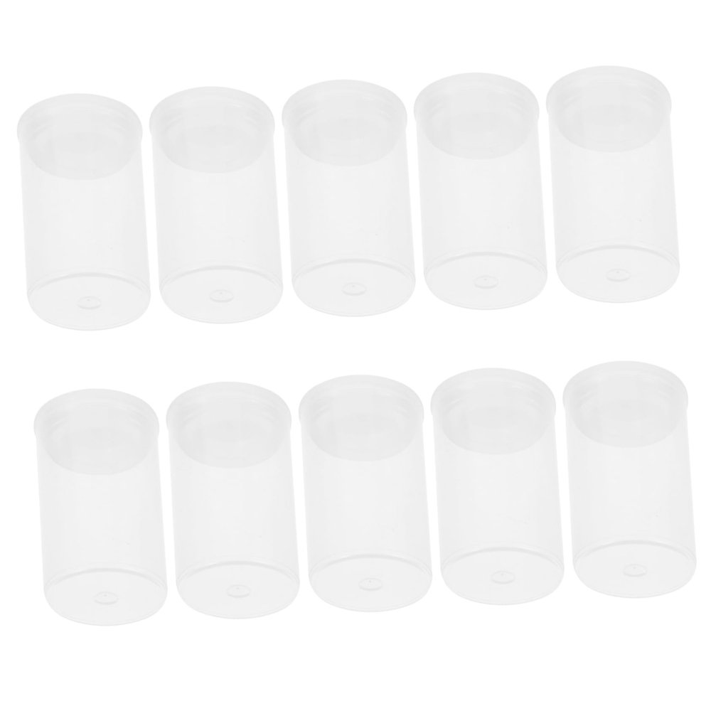 Mikikit 30pcs Plastic Film Canisters with Lids Storage for Camera Film Buttons and Small Accessories Compact and Lightweight Design for Easy Carrying