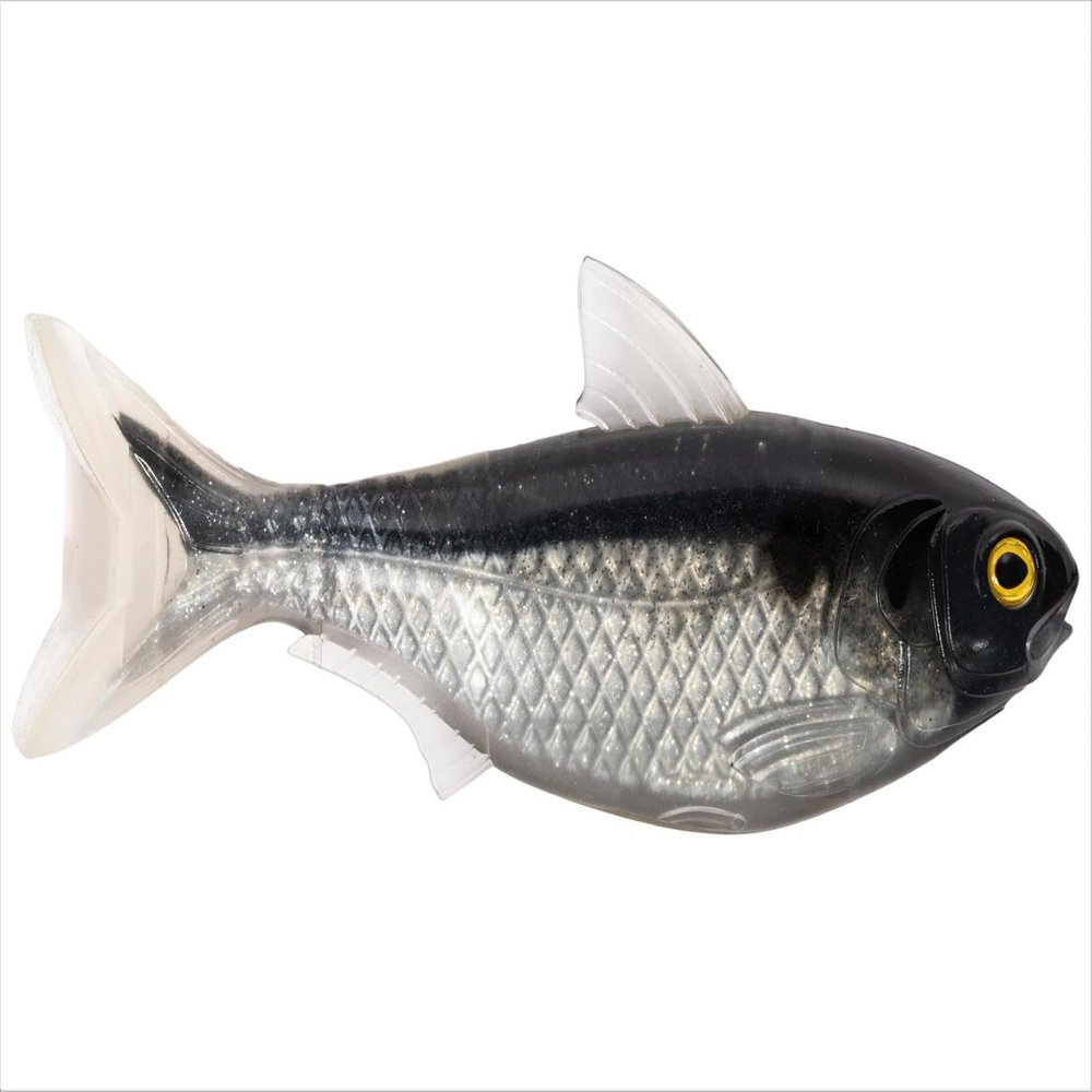 5.5 Shad Unrigged-blk/Silver