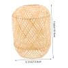 IWOWHERO Bamboo Lampshade for Table Lamps Rustic Style Bedside Lamp Shades Light Cover for Home Decor view 2