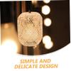 IWOWHERO Bamboo Lampshade for Table Lamps Rustic Style Bedside Lamp Shades Light Cover for Home Decor view 4