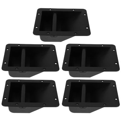 ARTIBETTER 5pcs Plastic Speaker Handle Replacement and Easy to Install Carry Handles for Outdoor and Stage Use Black Comfortable Grip for Speakers