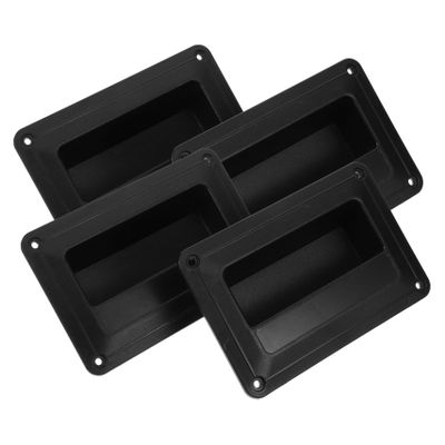 BELLIFFY 4pcs Recessed Audio Speaker Side Handles Durable Plastic Grip for Easy Installation Compact Design for Lightweight Carrying for Speaker Replacement and Accessories