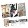 WHAMVOX Rattan Lamp Shade Replacement for Pendant Lamps Vintage Stylelampshade Ceiling Lampshade Scallops Easy Install for Bedroom Living Room view 2