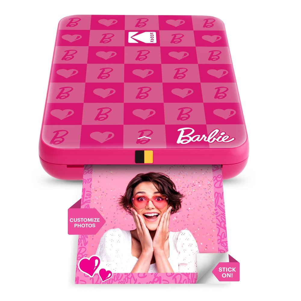 Kodak x Barbie Instant Smartphone Barbie Photo Printer - Portable, Color, Wireless - Zink 2x3 Sticky-Back Photos - Print from iOS & Android Devices with Fun Editing App - Iconic Style