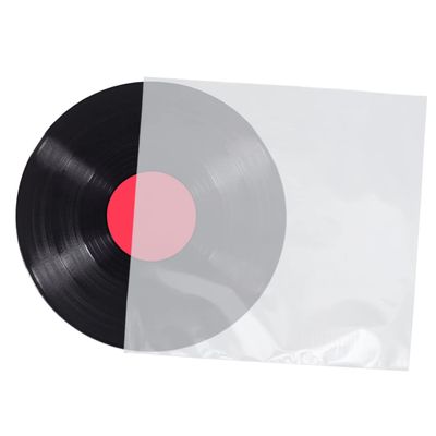 MOLUCKFU 50pcs Flat Record Outer Sleeves Cd Cases Flap Vinyl Record Container Protect Cd Friction Wear