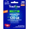 Tracfone $288 Unlimited Talk & Text, 120 GB of Data / 365 Days (Physical Card) view 1