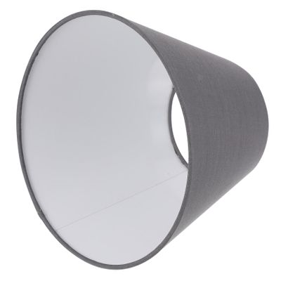 WESIEVYA Cloth Lampshade for Table and Floor Lamps Deep Gray Fabric Light Cover Chic Design for Home Decor Easy to Install Light Shade for Bedroom and Living Room