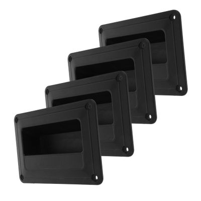 CIYODO 4pcs Portable Speaker Handle Replacement Plastic Small Recessed Handles for Audio Speaker Boxes