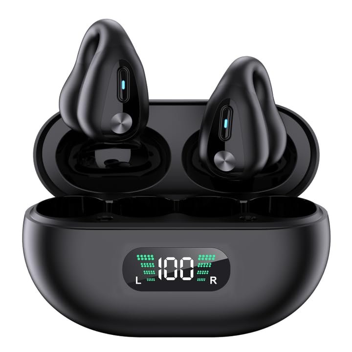 Open Ear Earbuds  Lightweight, Open-Ear Design, Bluetooth 5.3, Sweat-Resistant, Ideal for Sports & Outdoor Activities
