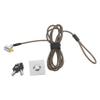 GAROZATION 2m Creative Thickened Laptop Lock Portable Cable Lock with Buckle Security for Home Office and Dormitory Use Black view 1