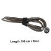 GAROZATION 2m Creative Thickened Laptop Lock Portable Cable Lock with Buckle Security for Home Office and Dormitory Use Black view 2