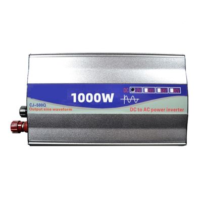 FORYON 500W 1000W Power Pure Sine Wave Inverter 12v 220v DC 12V 24V to AC 220V Single Digital Display Converter Universal Outlet Universal(Peak Power 500W,12V_110V(60HZ))