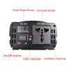 FORYON 500W 1000W Power Pure Sine Wave Inverter 12v 220v DC 12V 24V to AC 220V Single Digital Display Converter Universal Outlet Universal(Peak Power 500W,12V_110V(60HZ)) view 3