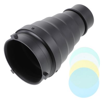 Homoyoyo 1set Conical Tube Kit Honeycomb Grid and Light Filters Professional Flash Accessories for Photography Spotlight Effect and Accent Lighting