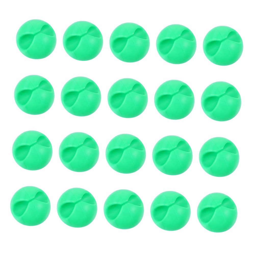PHENOFICE 20pcs USB Cord Organizer Strong Adhesive Cable Clips for Desktop Multi-Purpose Cord Holders