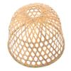 Hemobllo Rustic Bamboo Woven Pendant Lamp Shade Handmade Decorative Light Cover for Home Restaurant and Cafe Lightweight Easy to Install Unique Hollow Carved Design view 1