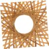 Hemobllo Rustic Bamboo Woven Pendant Lamp Shade Handmade Decorative Light Cover for Home Restaurant and Cafe Lightweight Easy to Install Unique Hollow Carved Design view 4