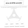 BELLIFFY Triangle Record Adapter for to Players One Design for Smooth Playback Replacement for Worn Center Hole Adapters for Enthusiasts view 3