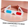 GAROZATION 40pcs Paper Glasses for Movies Anaglyph Eyewear for Fun and Entertainment Lightweight and Portable Red-blue Glasses for Festivals and Holidays view 3