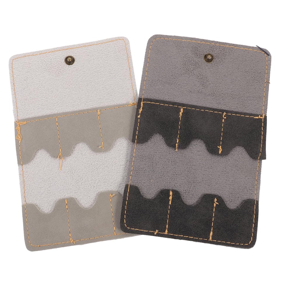 BELLIFFY 2pcs Multi-Function Memory Card Storage Case Organizer Pu Carrying Bag for and Cards Stylish Compact Design for Cameras Phones and Tablets