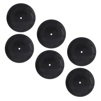 6Pcs Vintage Vinyl Record Wall Decor Ornaments for Bar and Home
